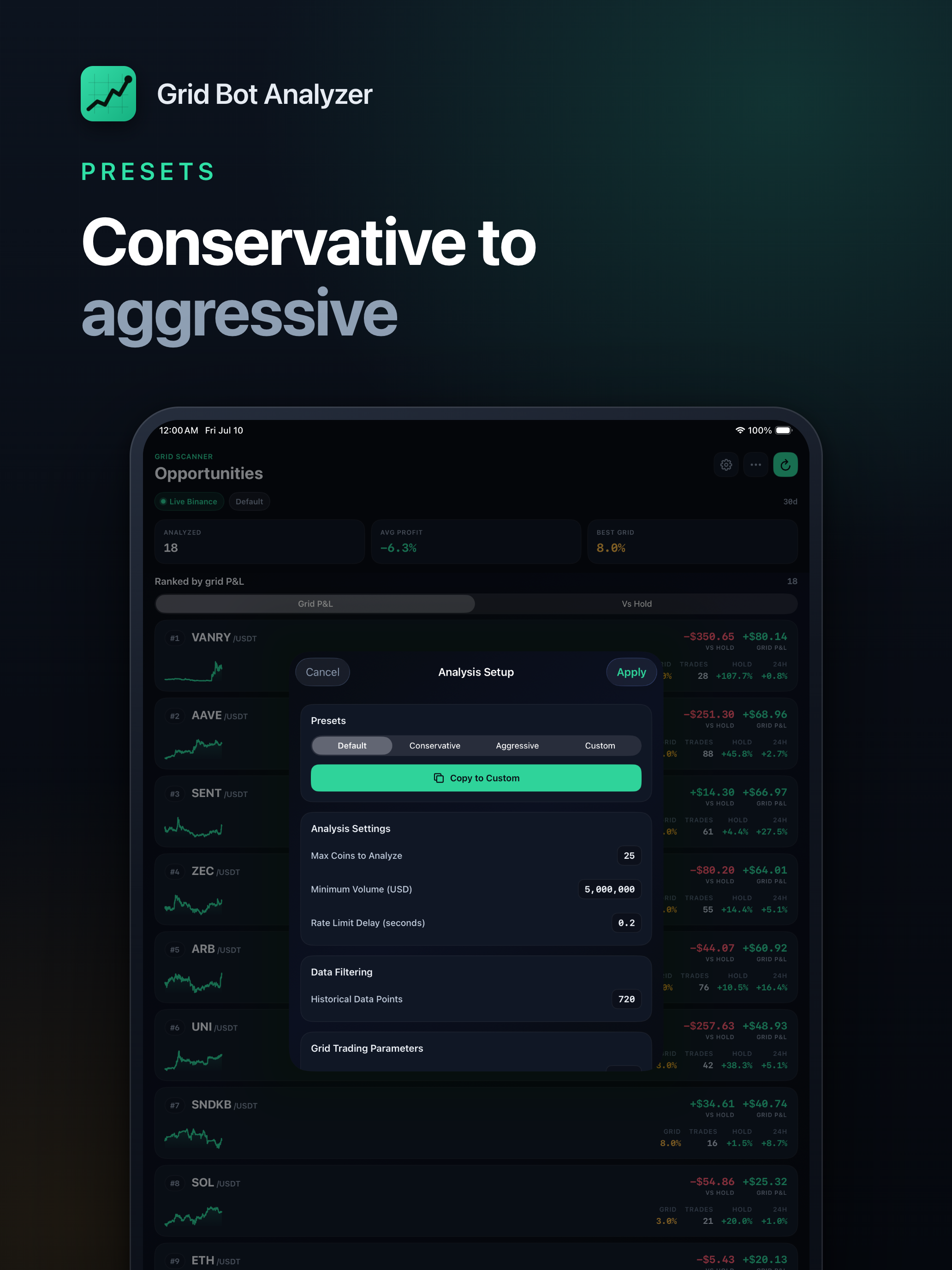Crypto Grid Bot Analyzer screenshot 10