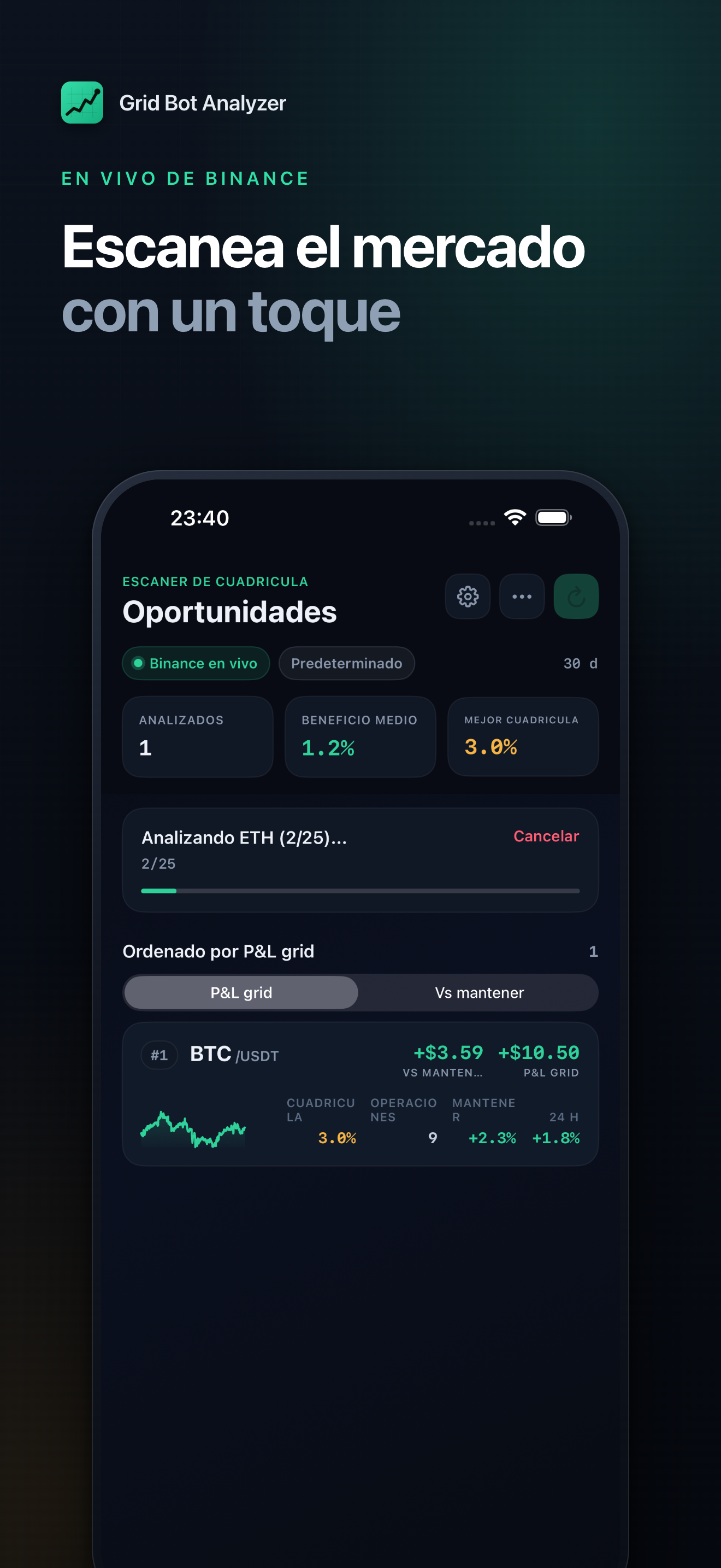 Crypto Grid Bot Analyzer screenshot 1